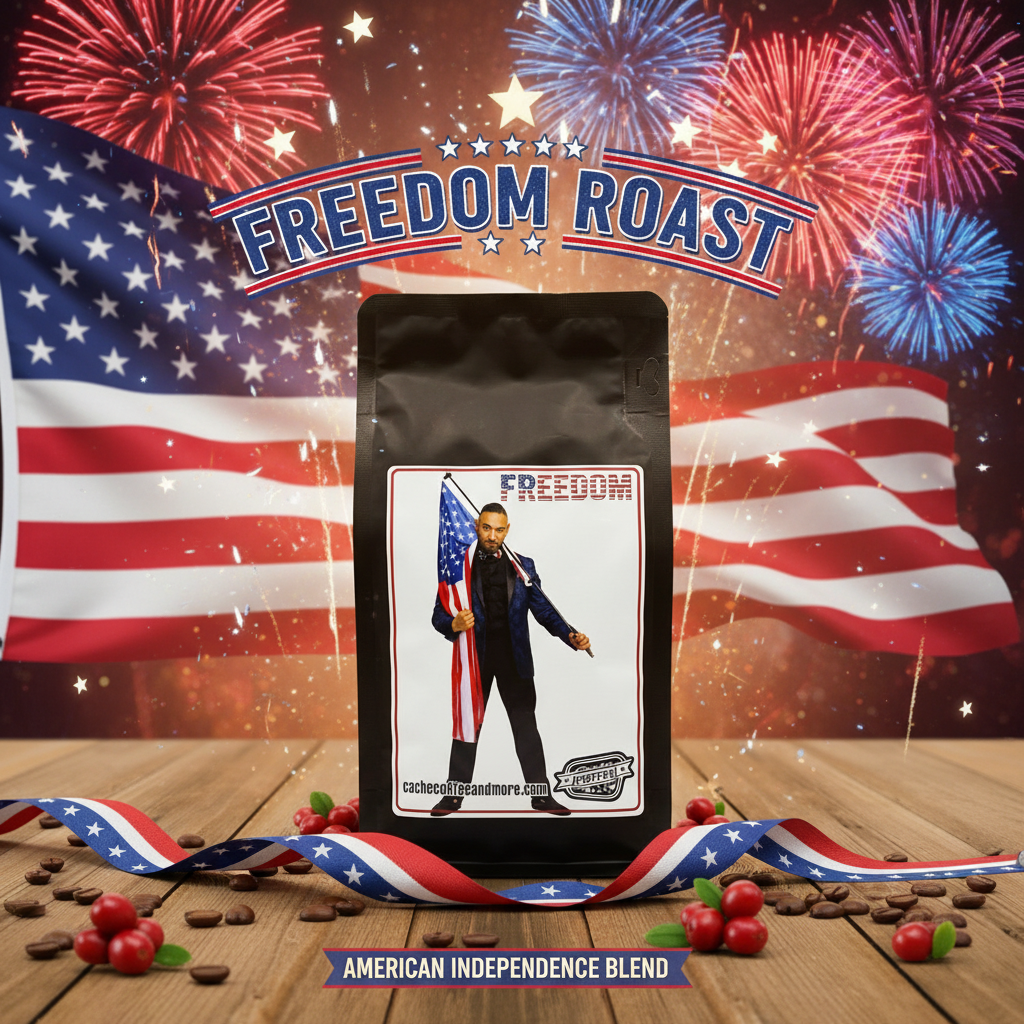 Freedom Roast patriotic themed coffee